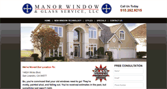 Desktop Screenshot of manorwindow.com
